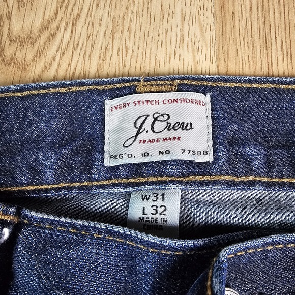 J Crew Jeans Mens 31x32 Blue 770 Straight Leg Preppy Denim Cotton Workwear - Picture 4 of 12